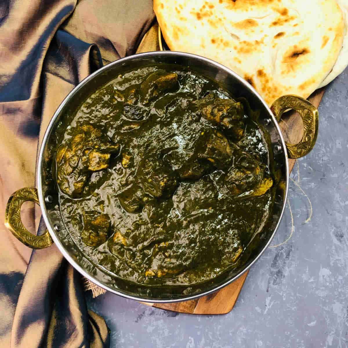 Beef Palak Gosht (Beef with Spinach)
